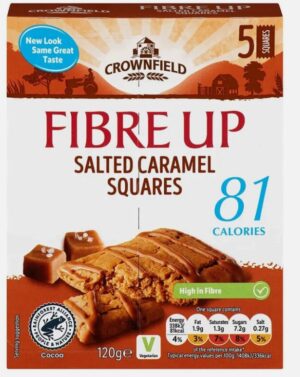 Crownfield Fibre Up Bars Assorted - Salted Caramel Squares